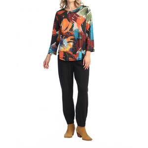 NEW JESS & JANE ballad round neck top in multi